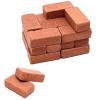 100Pcs Mini Red Miniature Bricks Model Brick Wall Small Bricks,for Crafts Realistic Fake Bricks Mini Blocks for Dollhouse Mini Garden Accessories(1/25 Scale) view 1