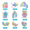 TOKBLOK Pastel Magnetic Tiles Set - 40-Piece STEM Building Blocks for Kids Ages 3-8, Creative & Educational Toy Gift for Girls - Starter Set view 4