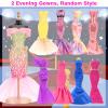 BARWA 11 Sets Doll Clothes Including 2 Sequins Dresses 5 Mermaid Floral Dresses 4 Casual Outfits Tops and Pants for 11.5 inch Girl Dolls view 3