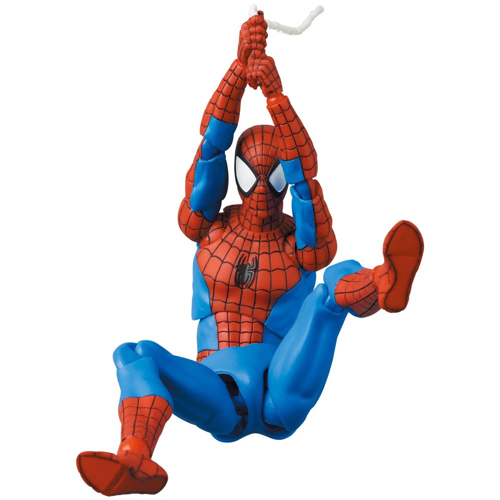 (MEDICOM TOY) MAFEX No.185 Spider-Man Spider-Man (Classic Costume Ver.) Total Height Approx. 6.1 inches (155 mm), Non-Scale, Pre-Painted Action Figure