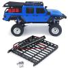 RCLIONS Stainless Steel RC Roof Rack with LED Light Bar for Axial SCX24 AXI00005 Gladiator 1/24th RC Crawler Truck Car view 3