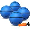 Dilabnba 8 Inch Mini Rubber Replacement Basketball for Toddlers Adults, Toddler Soft Beach Pool Balls, Bouncy Ball Sports Party Game for Kids(4PCS) view 1