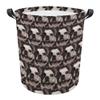 MALIHONG Dog Face Laundry Basket Lovely French Bulldog Dog Mash Face Animal Collapsible Laundry Hamper with Handle Waterproof Fabric Toy Box Clothes Storage Basket for Bedroom Nursery view 1