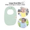 8-Pack Organic Baby Bibs for Boys, Girls - Soft Cotton Drooling and Teething Bibs for Baby Girl & Boy, Extra Absorbent, Easy To Clean & Put On for Toddler, Newborn, Infant 0-24 Months (Dawn) view 2