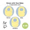 8-Pack Organic Baby Bibs for Boys, Girls - Soft Cotton Drooling and Teething Bibs for Baby Girl & Boy, Extra Absorbent, Easy To Clean & Put On for Toddler, Newborn, Infant 0-24 Months (Dawn) view 4