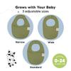 8-Pack Organic Baby Bibs for Boys, Girls - Soft Cotton Drooling and Teething Bibs for Baby Girl & Boy, Extra Absorbent, Easy To Clean & Put On for Toddler, Newborn, Infant 0-24 Months (Cruise) view 4