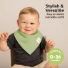 KeaBabies 8-Pack Organic Baby Bandana Bibs for Boys, Girls - Super Absorbent Triangle Baby Bibs for Drooling and Teething Infant, 100% Cotton Extra Soft for Newborn, Infant 0-36 Months (Cruise) view 4