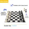 HOLYKING Cloth Chess Set 15.7'' Chess Board Rollup Compact Easy Carry Chessboard, Portable Travel Chess Game Set, Beginner Chess Set for Kids and Adults view 2