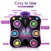 Flooyes Dance Mat Toys for 3-12 Year Old Kids, Electronic Dance Pad with Light-up 6-Button Wireless Bluetooth, Music Dance with 5 Game Modes, Birthday Toys Gifts for 3 4 5 6 7 8 9 10+ Year Old Girls view 2
