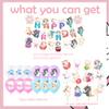 Cat Birthday Party Decoration Cute Cartoon Kitten Pattern Happy Birthday Banner Garland Latex Foil Balloons Cake Cupcake Toppers for Cat Kitten Theme Party Baby Shower Supplies view 4