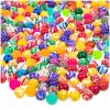 Bouncy Balls Bulk, 200-Pack, Assorted Design 1.25" Rubber High Bouncing Balls for Kids, Party Favors, Carnival Prizes, 1.25-Inch view 1