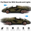 1:32 Convertible Sian FKP37 Diecast Car Model Toy, Pull Back Toy Vehicle with Sound and Light, Door Can be Open, Die cast Metal Toy Cars for Kids Toddler Boys Girls Gift view 4