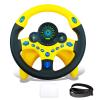 RedCrab Steering Wheel Car Driving Simulated Toy with Light and Music for Kids, Pretend Driving Seat Toys,Baby Electric Early Learning Educational Toys for Boys and Girls(Yellow) view 1