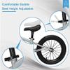 GASLIKE 16 Inch Balance Bike for Big Kids Ages 4-8 Years Old Boys and Girls, No Pedal Sports Training Bicycle, Adjustable Seat Pneumatic Tires Quick Assembly (Silver) view 4