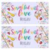 Sprinkle Shower Decorations For Girl Personalized Sprinkled With Love Sweet Treats 24"x51" 2-Pack Personalized Horizontal Vinyl Banners view 2