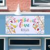 Sprinkle Shower Decorations For Girl Personalized Sprinkled With Love Sweet Treats 24"x51" 2-Pack Personalized Horizontal Vinyl Banners view 4