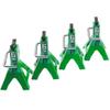 4Pcs Vgoohobby 1/10 RC Scale Toy Decoration Metal RC Jack Toy Stands Simulation Compatible with Traxxas TRX4 Axial SCX10 RC4WD Tamiya CC01 D90 HPI HSP 1/10 RC Climbing Crawler Car (Green) view 1