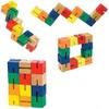 Twisty Fidget Toy for Kids and Adults The 4 Pk : Genuine Tangle Jr , Fidget Snake Puzzle, Folding Blocks, Snap & Click Wacky Tracks view 4