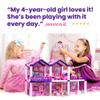 Dollhouse with 4 Princesses, 4 Unicorns, Dog, Furniture and Accessories - Pink and Purple Dream Doll House Toy for Little Girls - 5 Rooms w/Garden, Furniture and Accessories, Gift for Girls Ages 2-7 view 4