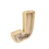 FixtureDisplays First Name Initial Personalized 7" Tall Wooden Kids Letter Piggy Bank Custom Name Coin Bank, Wood Alphabet Letter Bank Money Box Birthday Home Decoration - Letter "J" 15553-J-1D view 2