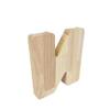 FixtureDisplays First Name Initial Personalized 7" Tall Wooden Kids Letter Piggy Bank Custom Name Coin Bank, Wood Alphabet Letter Bank Money Box Birthday Home Decoration - Letter "N" 15553-N-NPF view 3