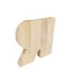 FixtureDisplays First Name Initial Personalized 7" Tall Wooden Kids Letter Piggy Bank Custom Name Coin Bank, Wood Alphabet Letter Bank Money Box Birthday Home Decoration - Letter "R" 15553-R-NPF view 3