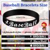 Deekin 36 Pcs Baseball Motivational Silicone Wristband Bracelets Baseball Party Favors Gifts Sports Prizes Birthday Party Supplies Goodie Bag Stuffers Carnival Events, 3 Style view 2