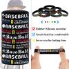 Deekin 36 Pcs Baseball Motivational Silicone Wristband Bracelets Baseball Party Favors Gifts Sports Prizes Birthday Party Supplies Goodie Bag Stuffers Carnival Events, 3 Style view 3