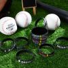 Deekin 36 Pcs Baseball Motivational Silicone Wristband Bracelets Baseball Party Favors Gifts Sports Prizes Birthday Party Supplies Goodie Bag Stuffers Carnival Events, 3 Style view 4
