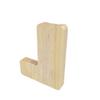 FixtureDisplays First Name Initial Personalized 7" Tall Wooden Kids Letter Piggy Bank Custom Name Coin Bank, Wood Alphabet Letter Bank Money Box Birthday Home Decoration - Letter "L" 15553-L-1D view 3