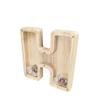 FixtureDisplays First Name Initial Personalized 7" Tall Wooden Kids Letter Piggy Bank Custom Name Coin Bank, Wood Alphabet Letter Bank Money Box Birthday Home Decoration - Letter "H" 15553-H-1D view 2
