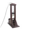 1/72 Scale Soldiers Action Figures accessories wooden functional guillotine gallows prison cage model miniature toy (guillotine) view 1