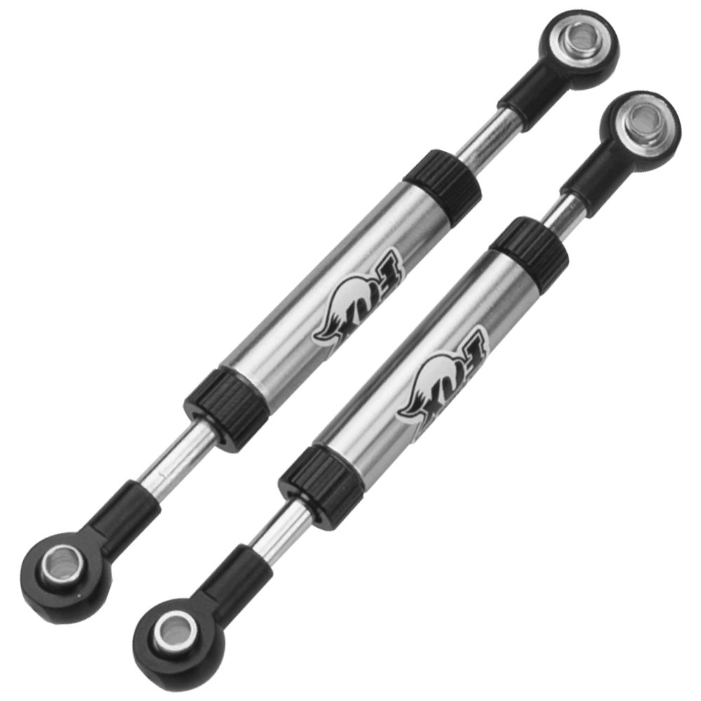2Pcs Vgoohobby Metal Adjustable Length Servo Linkage Steering Link Rod Compatible with Traxxas TRX4 Axial SCX10 RC4WD D90 Gen8 1/10 RC Crawler Car
