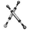 2Pcs Vgoohobby Metal Adjustable Length Servo Linkage Steering Link Rod Compatible with Traxxas TRX4 Axial SCX10 RC4WD D90 Gen8 1/10 RC Crawler Car view 4
