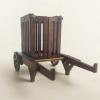 1/72 Scale Soldiers Action Figures accessories wooden functional guillotine gallows prison cage model miniature toy (prison cage) view 2