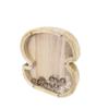 FixtureDisplays First Name Initial Personalized 7" Tall Wooden Kids Letter Piggy Bank Custom Name Coin Bank, Wood Alphabet Letter Bank Money Box Birthday Home Decoration - Letter "S" 15553-S-1D view 2