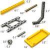 dspitwod Technical Parts Beams Axles Connectors Bricks Sets - 420 Pieces, Frame Liftarms Beams for Technic Car STEM Building Block Toys view 4