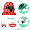 Hungdao 48 Pcs Video Game Party Favors 16 Gamer Party Drawstring Bags Gaming Goodie Bag 16 Wristbands 16 Keychains for Birthday view 2