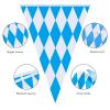 Ahfulife 157.2 Ft Oktoberfest Bavarian Flag Banner for Oktoberfest Decorations, 4 Pcs Oktoberfest Pennant Banner with 120 Pcs Flags for German Oktoberfest Themed Party Decoration (7.8"x11.8") view 3