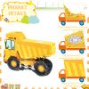 Aoriher Construction Dump Truck Piata with Blindfold and Bat Party Decor Tractor Excavator Piata for Truck Birthday Supplies view 3