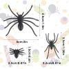 Abeillo 3 Size 120 Pieces Halloween Plastic Spiders Fake Plastic Spiders Small Realistic Spider for Halloween Prank Props Decorations view 2