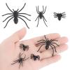 Abeillo 3 Size 120 Pieces Halloween Plastic Spiders Fake Plastic Spiders Small Realistic Spider for Halloween Prank Props Decorations view 3