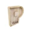 FixtureDisplays First Name Initial Personalized 7" Tall Wooden Kids Letter Piggy Bank Custom Name Coin Bank, Wood Alphabet Letter Bank Money Box Birthday Home Decoration - Letter "P" 15553-P-1D view 1