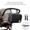 MOMIGO Baby Diaper Bag Stroller Bag - Diaper Caddy Tote Baby Stroller Bag for Diapers, Wipes & Toys (Black Flower) view 2