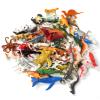 DOITEM 60 Pcs Assorted Dinosaur, Ocean, Sea, Farm, Jungle, Wild Animals & Dinosaurs Figure Realistic Plastic Zoo Play Set - Small Toys for Kids, Cupcake Topper, Party Favors view 2