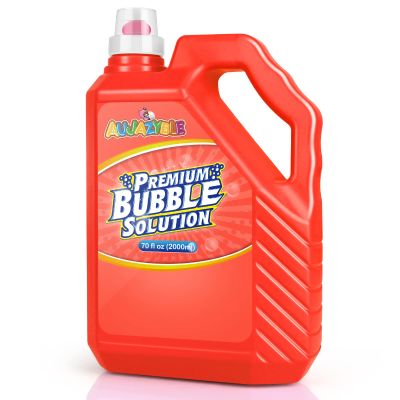 70 oz Bubbles Refills for Kids-Premixed Bubble Solution Refill Premium Bubble Liquid Bubble Juice for Bubble Machine/Wand/Blower at Wedding and Party | Kids Easy Grip Bottle
