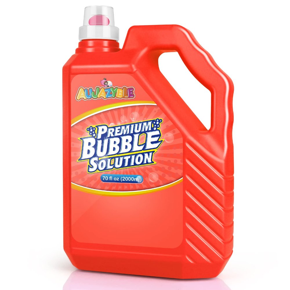70 oz Bubbles Refills for Kids-Premixed Bubble Solution Refill Premium Bubble Liquid Bubble Juice for Bubble Machine/Wand/Blower at Wedding and Party | Kids Easy Grip Bottle