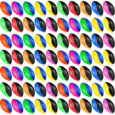 Jerify 12 Pcs Mini Footballs for Kids Spiral Foam Football Bulk 5 Inch Soft Small Waterproof Foam Ball Sports Birthday Toddler Football for Indoor and Outdoor Game(Assorted Color)