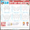 Sosation 36 Pcs Color Your Own Hero Masks DIY Blank Paper Masks with Ropes for Kids Birthday Party Graffiti Craft(Cute Style) view 2