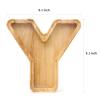 WOOD CITY Letter Piggy Bank for Adults Boys Girls Kids, Wooden 9 inch Large Personalized Bills and Coins Bank Money Box, Customized Name DIY Creative Gift for Real-Money, Alphabet Decorations (Y) view 2